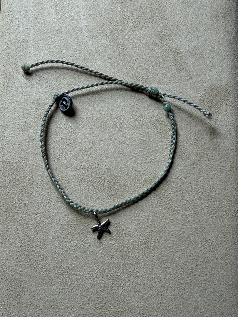 Pura Vida wax coated Braided Anklet/Bracelet with Starfish charm